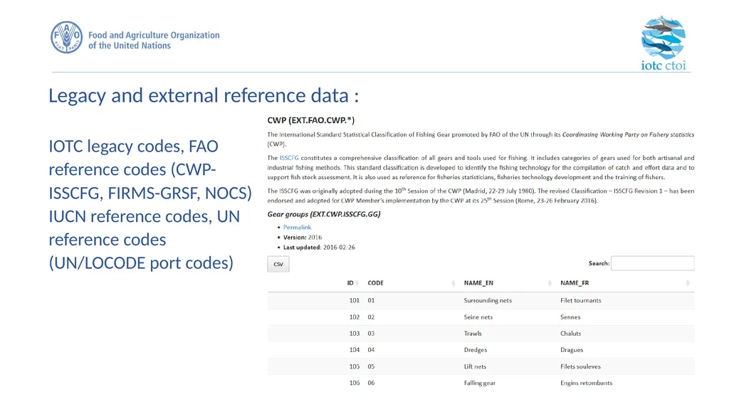 IOTC forms for reporting datasets - slide 11 of 31