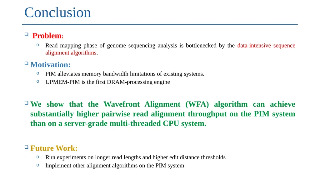High-throughput Pairwise Alignment with the - slide 15 of 16