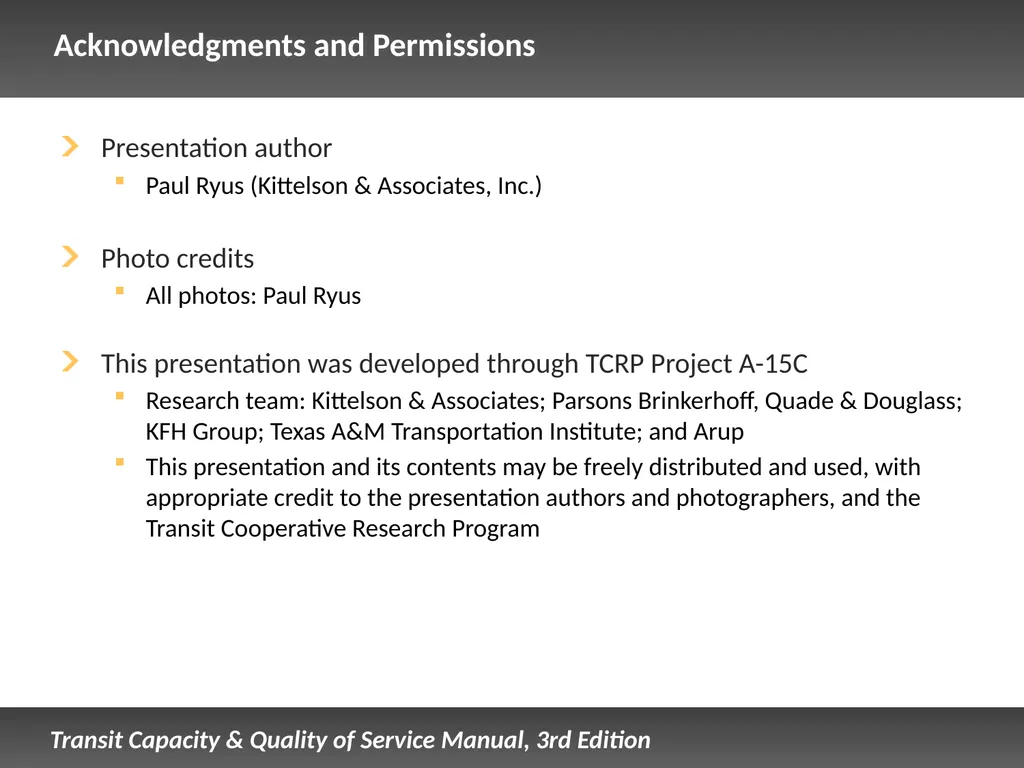 Fixed Route Quality of Service Presentation - slide 57 of 57