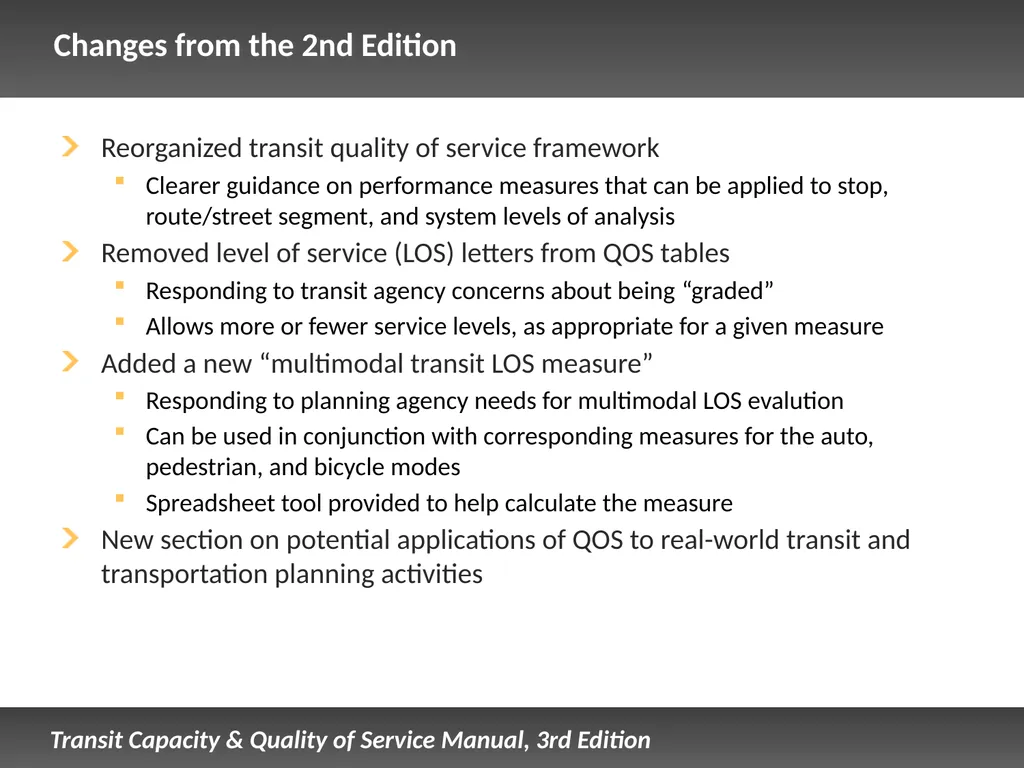 Fixed Route Quality of Service Presentation - slide 4 of 57