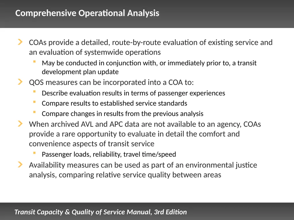 Fixed Route Quality of Service Presentation - slide 52 of 57