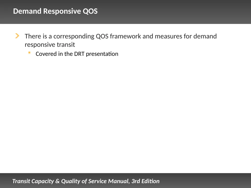 Fixed Route Quality of Service Presentation - slide 45 of 57