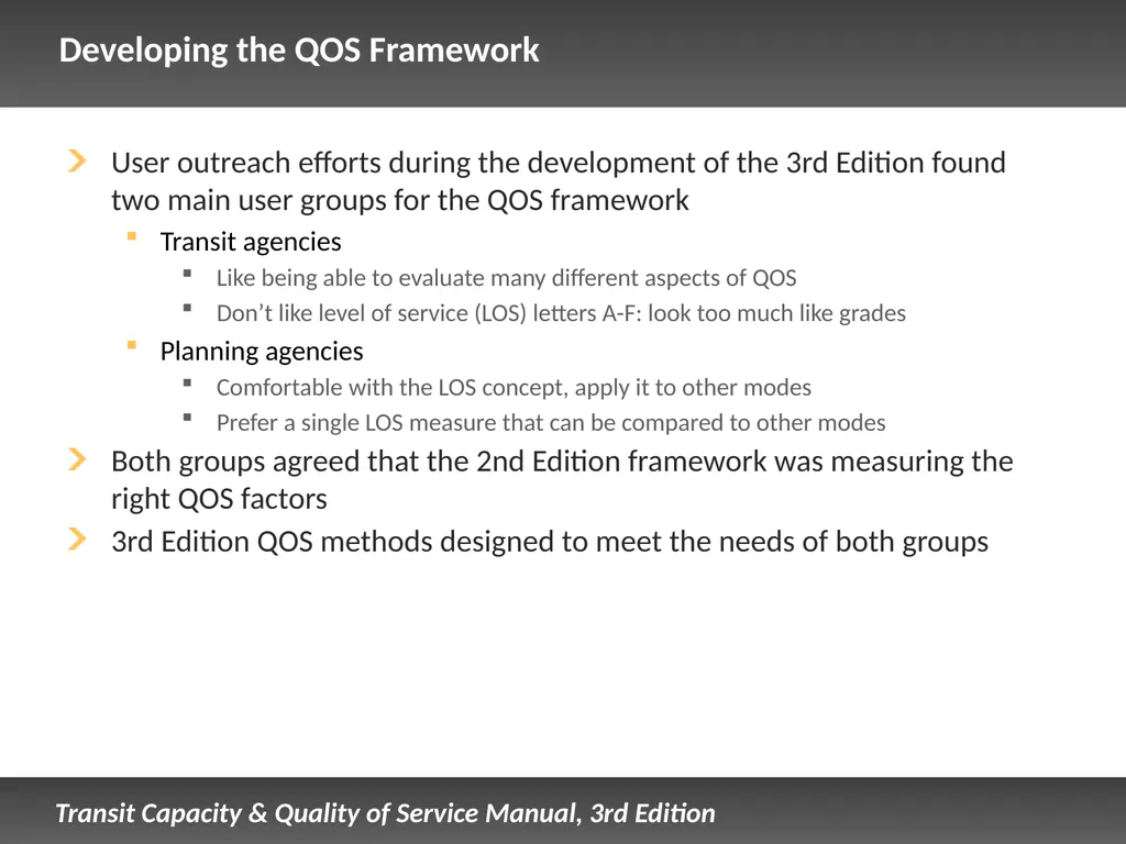 Fixed Route Quality of Service Presentation - slide 22 of 57