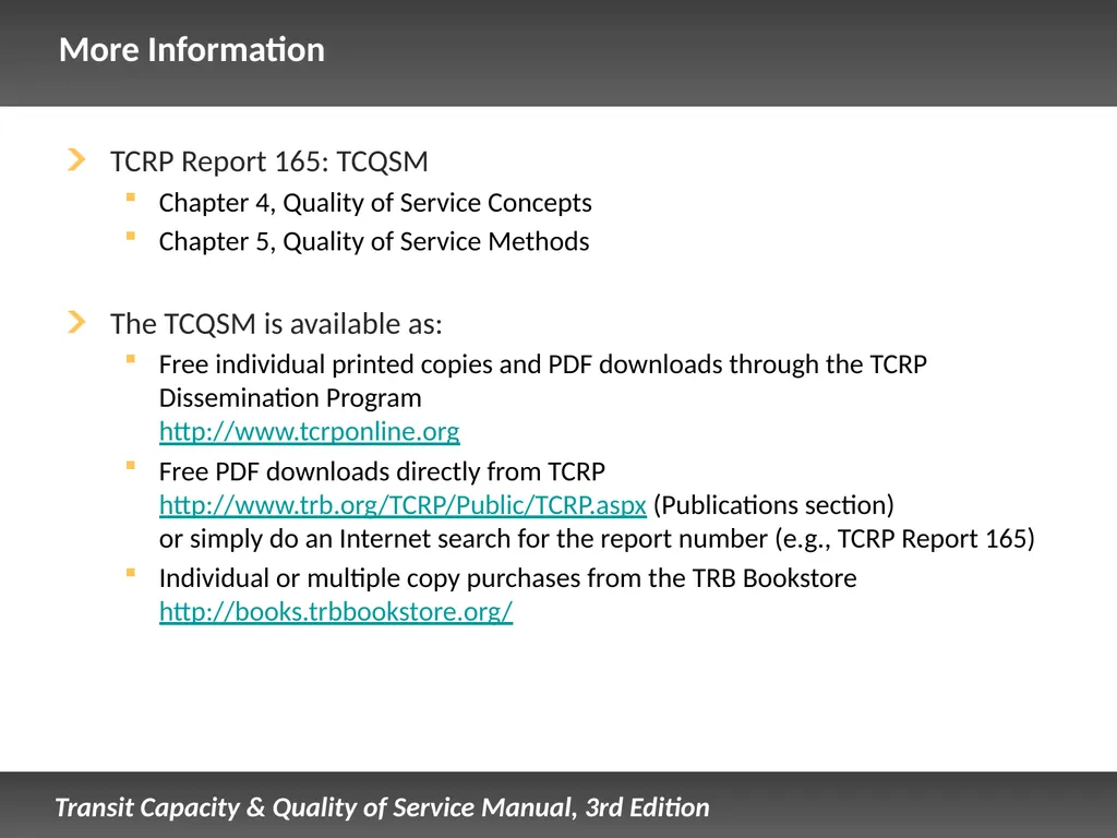 Fixed Route Quality of Service Presentation - slide 56 of 57
