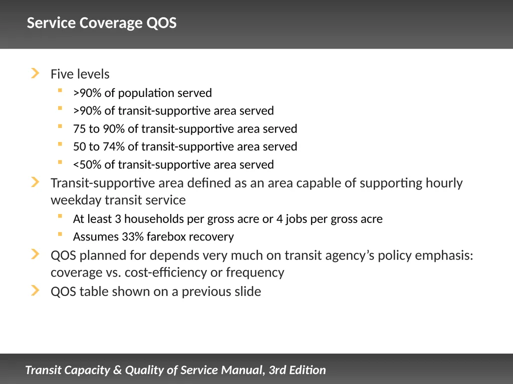 Fixed Route Quality of Service Presentation - slide 34 of 57