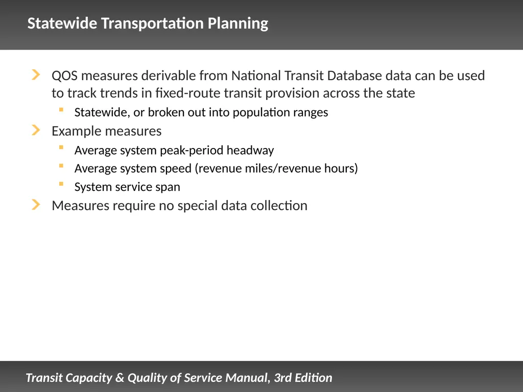 Fixed Route Quality of Service Presentation - slide 50 of 57