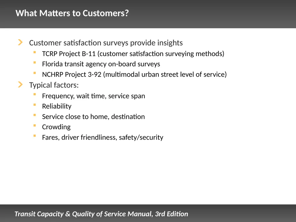 Fixed Route Quality of Service Presentation - slide 12 of 57