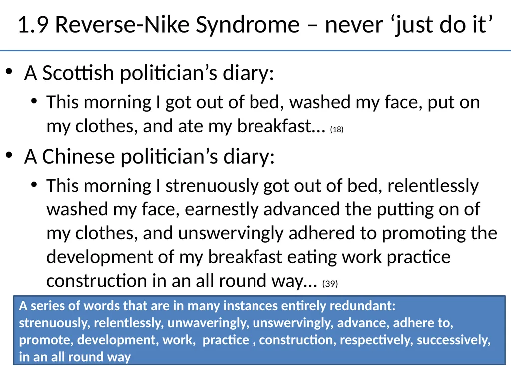 Cultural Issues in Translating Official Chinese - slide 17 of 20