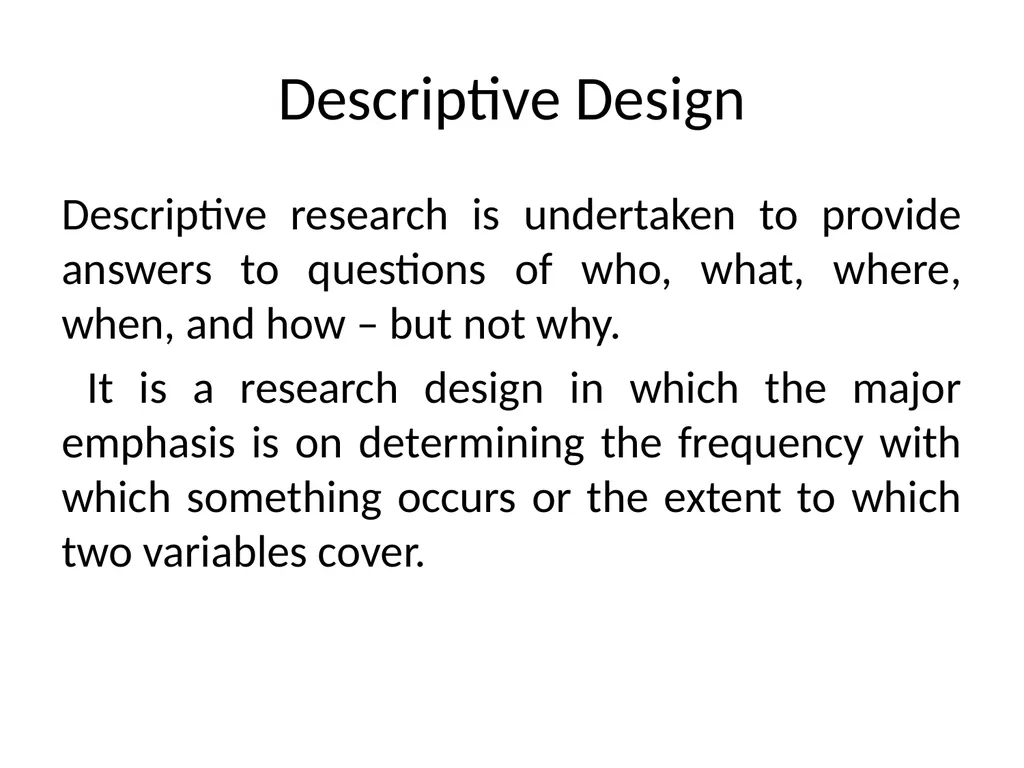 Research Design Dr Muhammad Ibrar Meaning and - slide 28 of 30