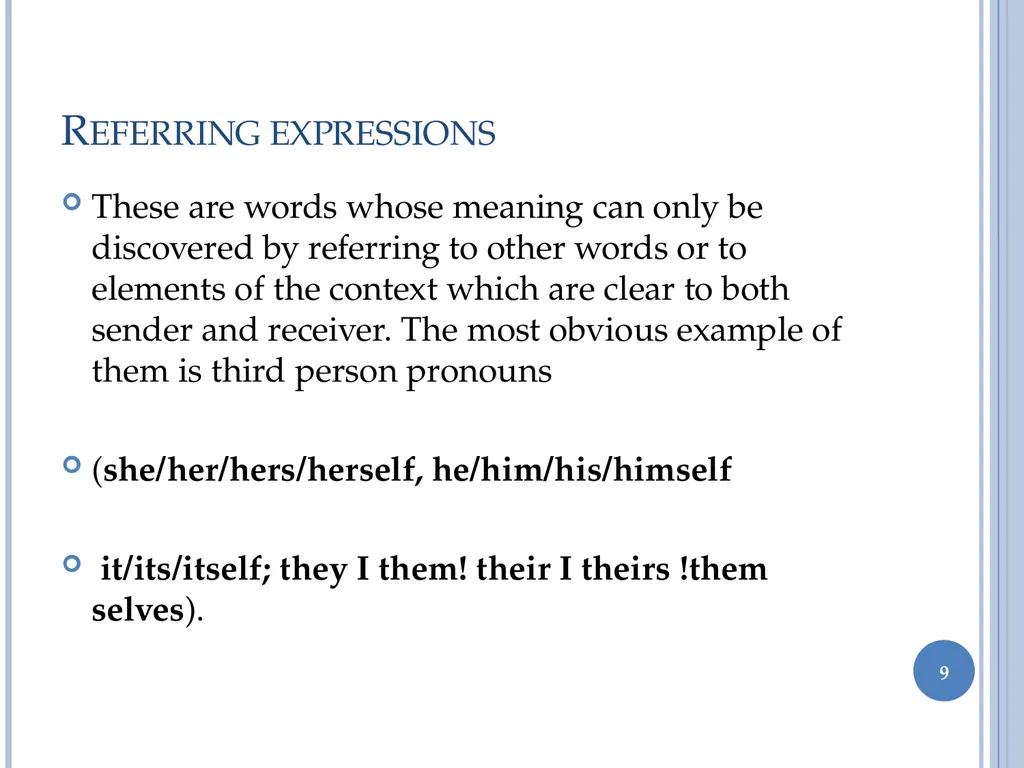 1 Discourse analysis chapter 2 Formal links By Guy - slide 9 of 22