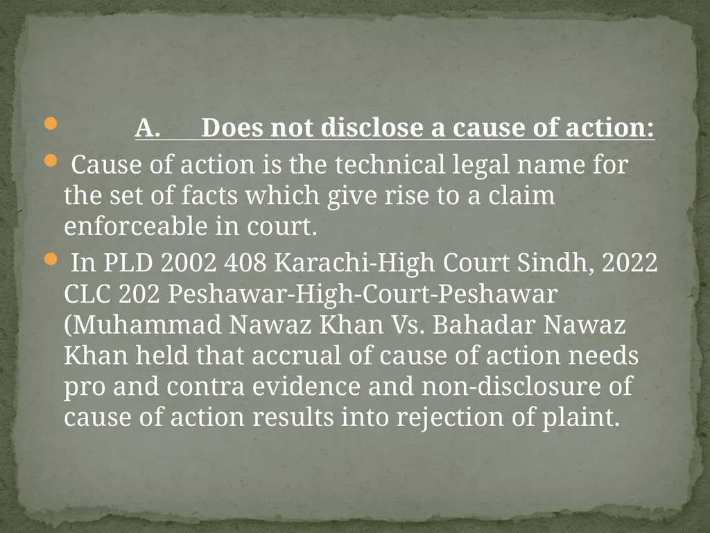 DIFFERENEC BETWEEN LEGAL BAR UNDER ORDER-VII RULE - slide 4 of 26