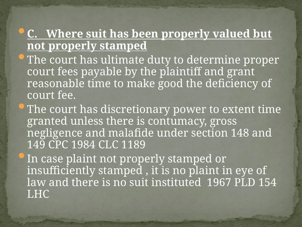 DIFFERENEC BETWEEN LEGAL BAR UNDER ORDER-VII RULE - slide 9 of 26