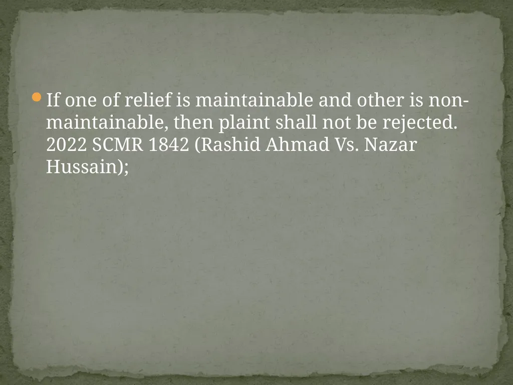 DIFFERENEC BETWEEN LEGAL BAR UNDER ORDER-VII RULE - slide 17 of 26