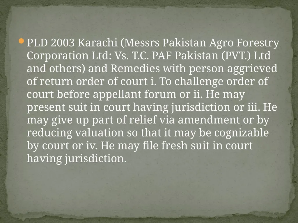 DIFFERENEC BETWEEN LEGAL BAR UNDER ORDER-VII RULE - slide 24 of 26