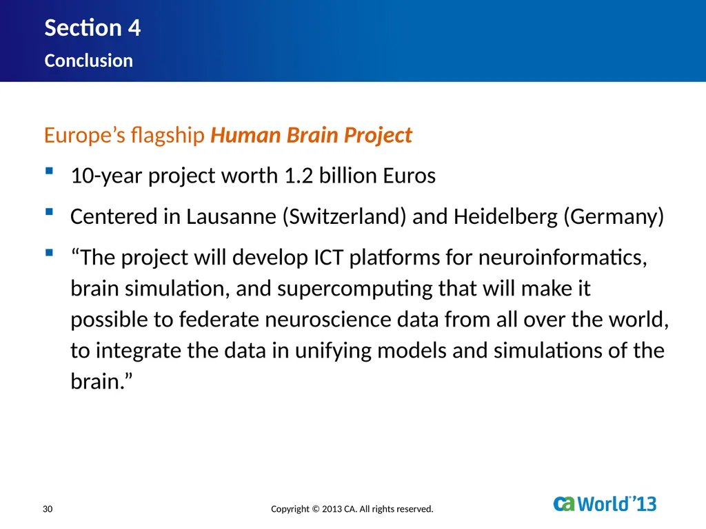 Artificial Consciousness: A CA IDMS™ Database - slide 30 of 36
