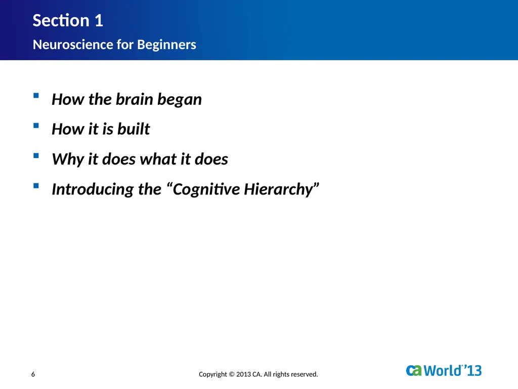 Artificial Consciousness: A CA IDMS™ Database - slide 6 of 36