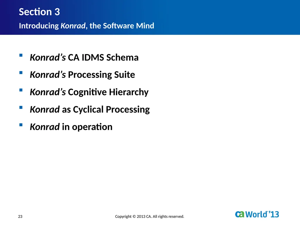 Artificial Consciousness: A CA IDMS™ Database - slide 23 of 36