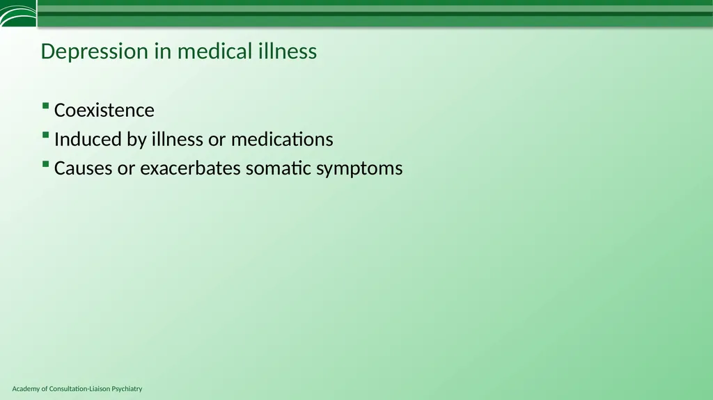 Depression in Medical Settings APM Resident - slide 11 of 52