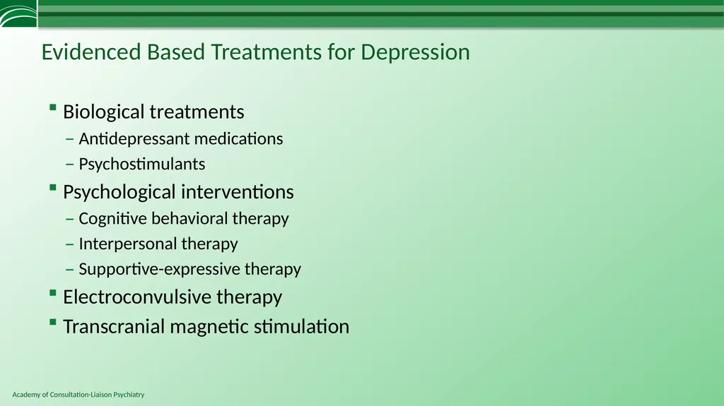Depression in Medical Settings APM Resident - slide 36 of 52