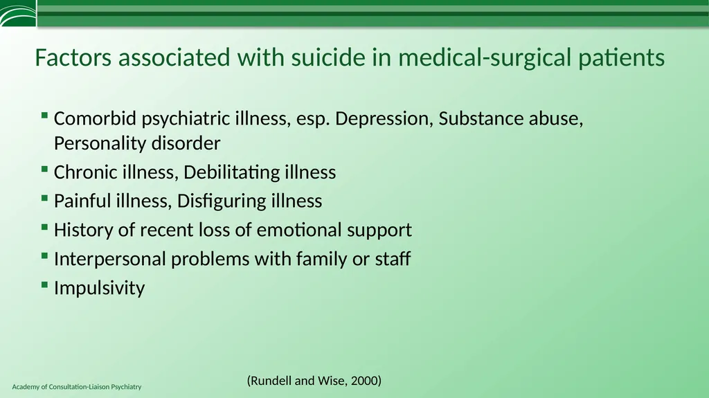 Depression in Medical Settings APM Resident - slide 32 of 52