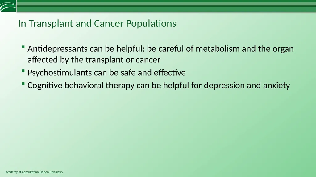 Depression in Medical Settings APM Resident - slide 42 of 52