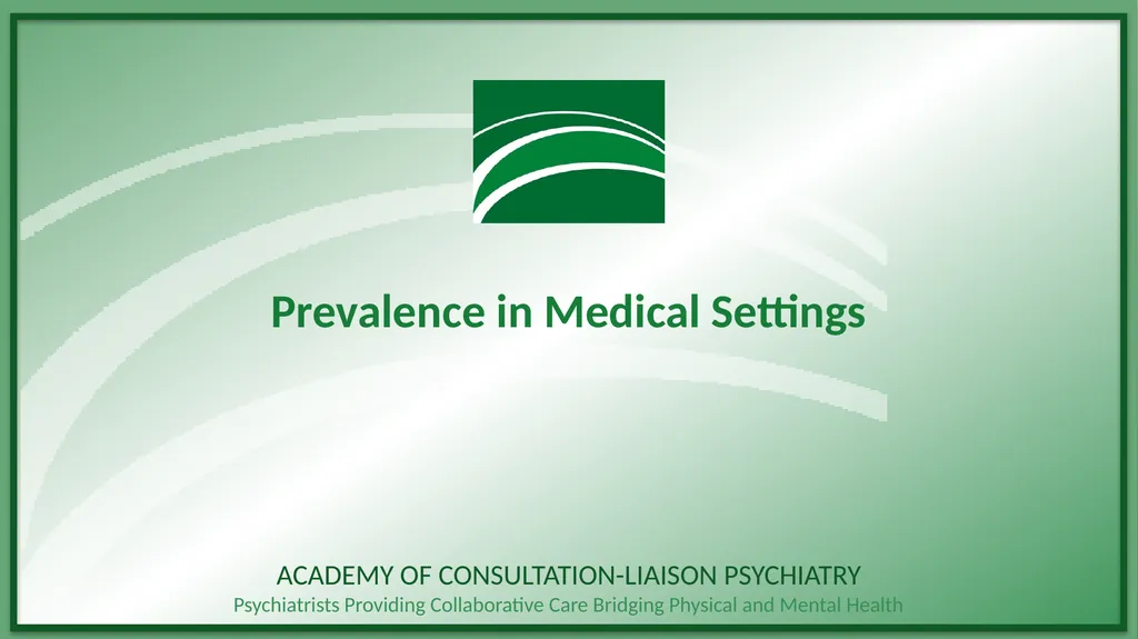 Depression in Medical Settings APM Resident - slide 12 of 52