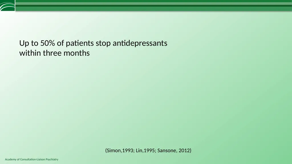 Depression in Medical Settings APM Resident - slide 47 of 52