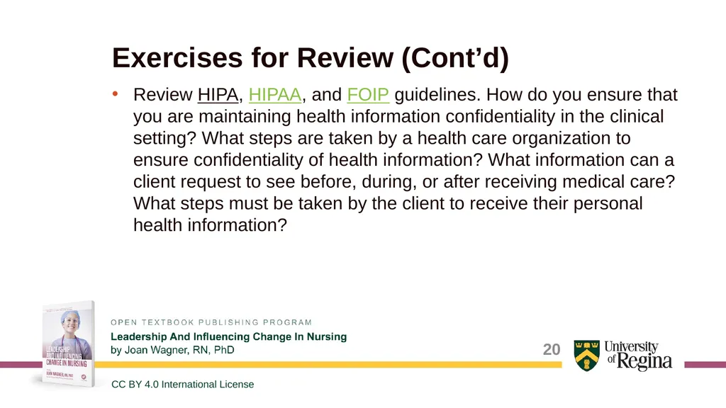 Nursing Leadership through Informatics Shauna - slide 20 of 22