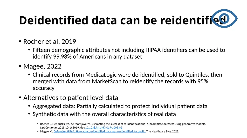 Introduction to Pathology Informatics Session 8: - slide 12 of 34