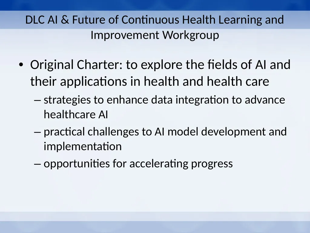 NAM Digital Learning Collaborative AI and the - slide 2 of 18