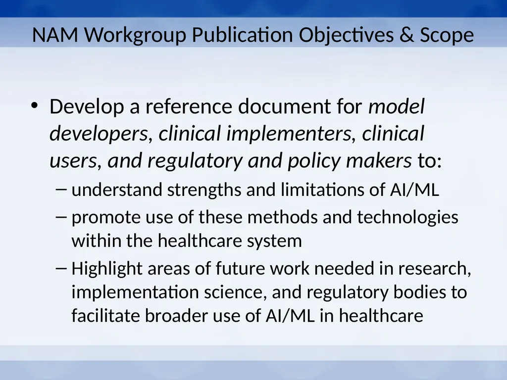 NAM Digital Learning Collaborative AI and the - slide 4 of 18