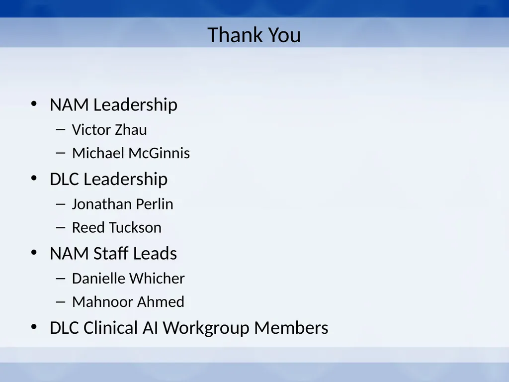 NAM Digital Learning Collaborative AI and the - slide 18 of 18