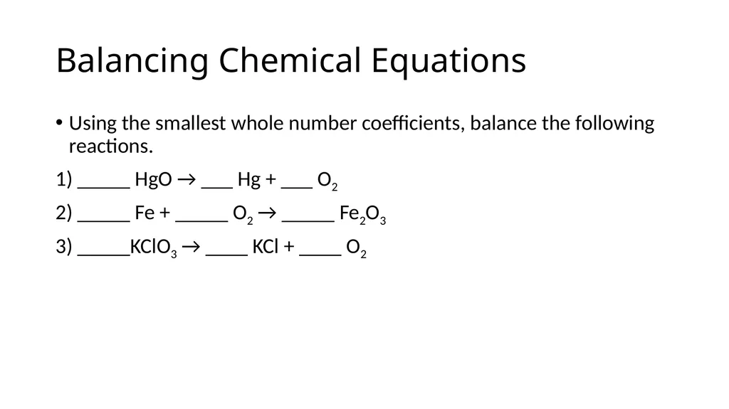 Aim: How to write chemical equations? DO NOW: - slide 13 of 14