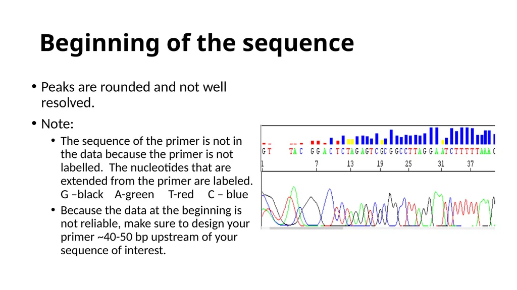 Sanger Sequencing Troubleshooting OSUCCC Genomics - slide 3 of 33