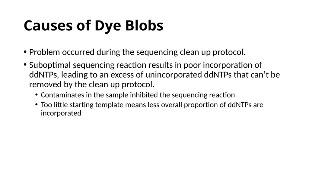 Sanger Sequencing Troubleshooting OSUCCC Genomics - slide 16 of 33