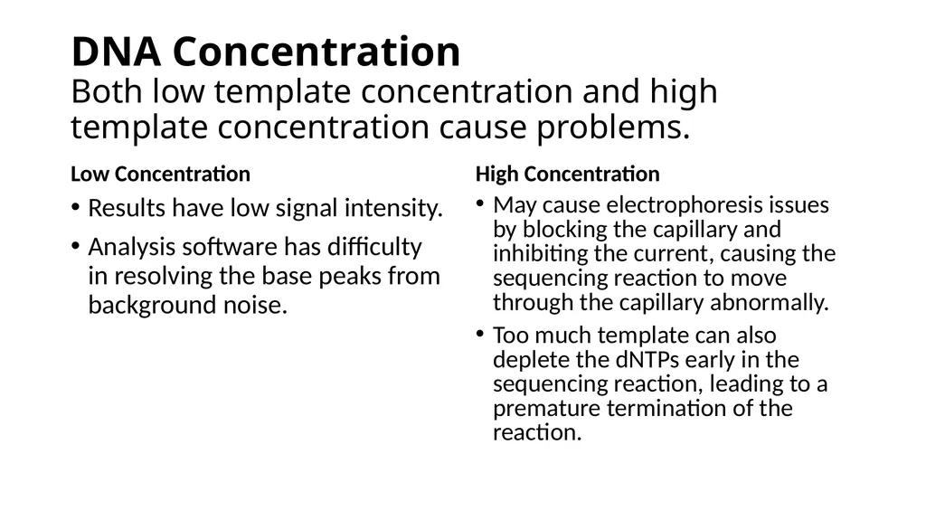 Sanger Sequencing Troubleshooting OSUCCC Genomics - slide 11 of 33