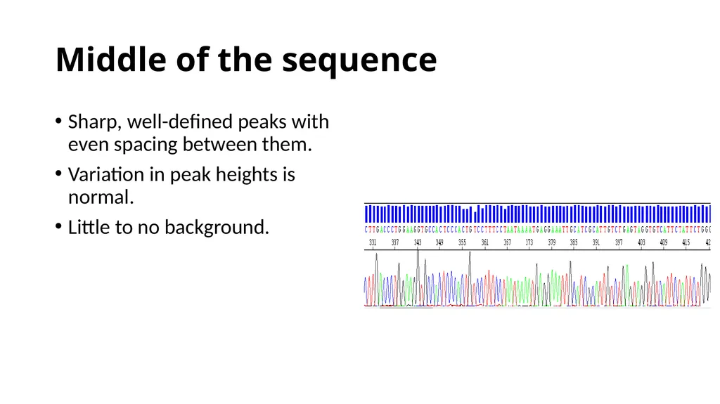 Sanger Sequencing Troubleshooting OSUCCC Genomics - slide 4 of 33