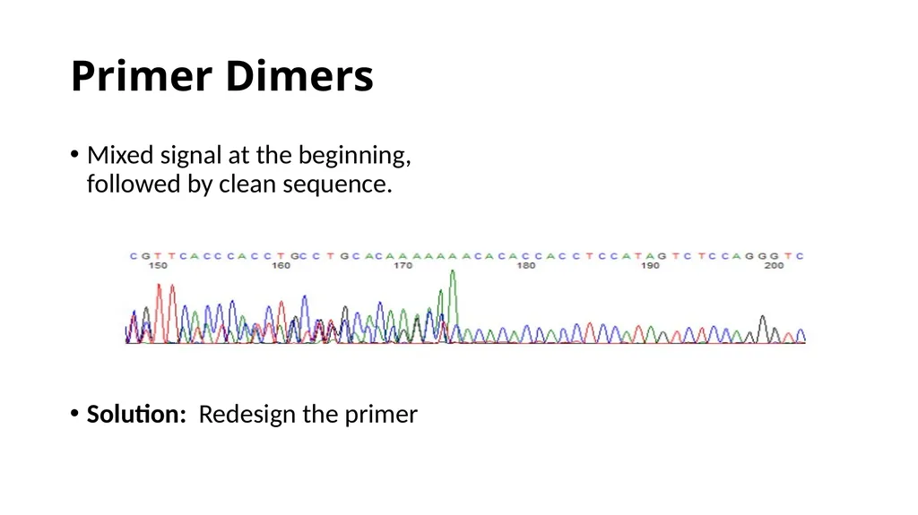 Sanger Sequencing Troubleshooting OSUCCC Genomics - slide 30 of 33
