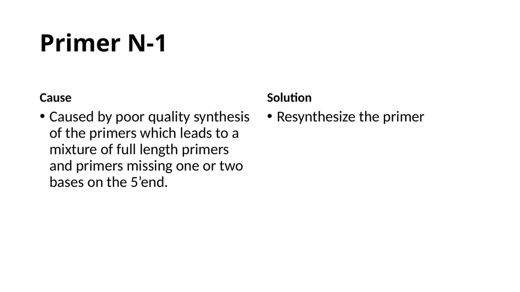 Sanger Sequencing Troubleshooting OSUCCC Genomics - slide 32 of 33