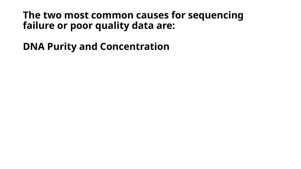 Sanger Sequencing Troubleshooting OSUCCC Genomics - slide 7 of 33