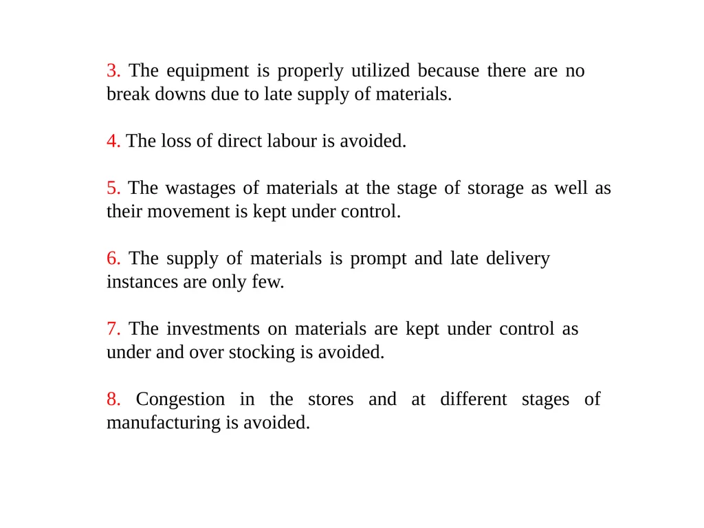 Materials Management Material management Material - slide 8 of 29