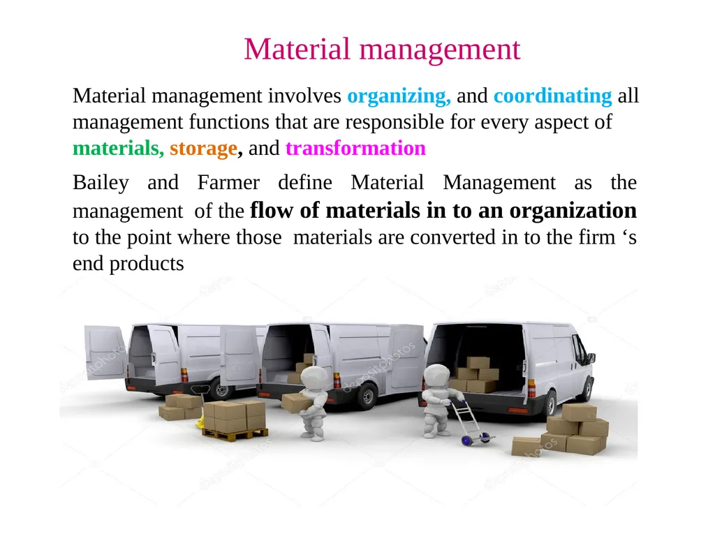 Materials Management Material management Material - slide 2 of 29