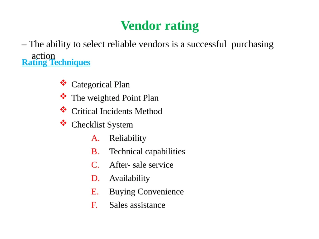 Materials Management Material management Material - slide 18 of 29