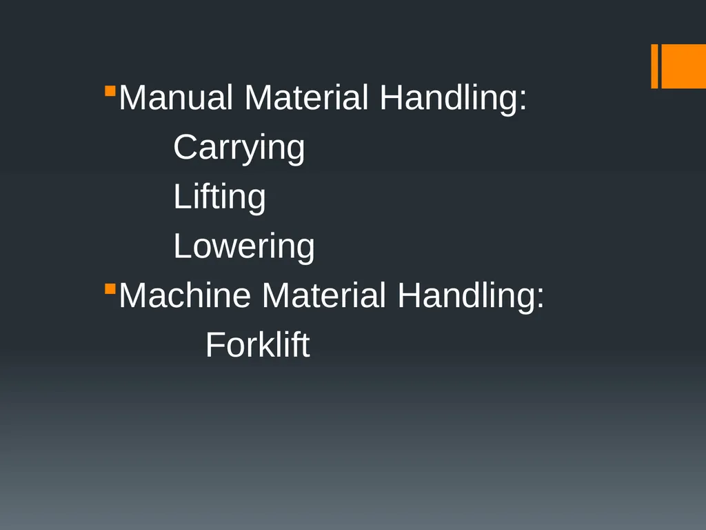 Material Handling This material was produced under - slide 3 of 24