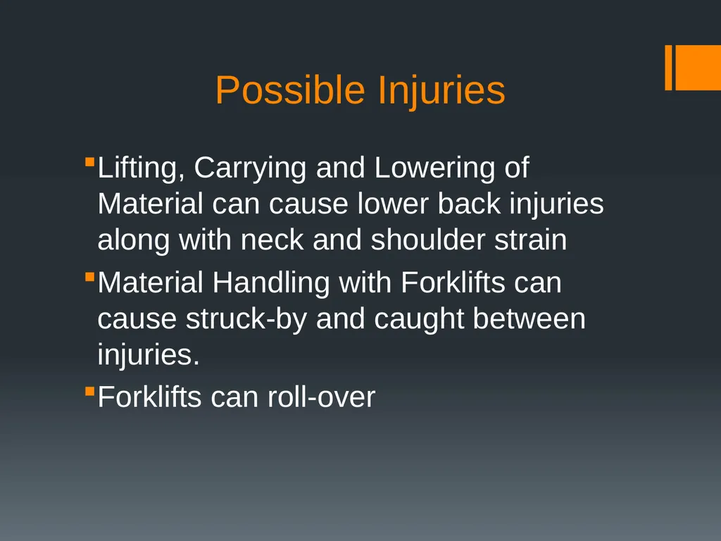 Material Handling This material was produced under - slide 4 of 24