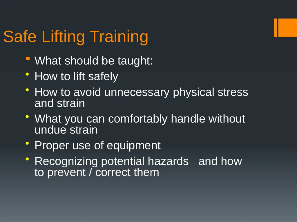 Material Handling This material was produced under - slide 8 of 24