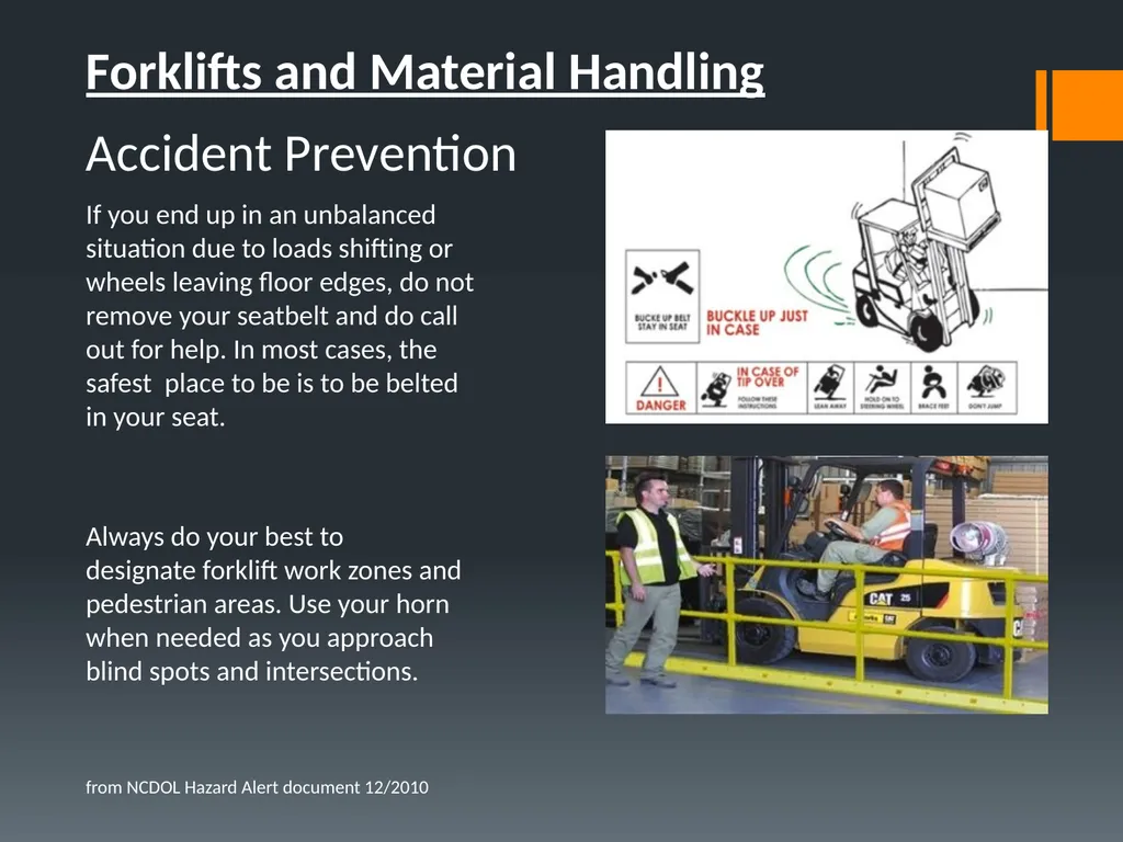 Material Handling This material was produced under - slide 15 of 24