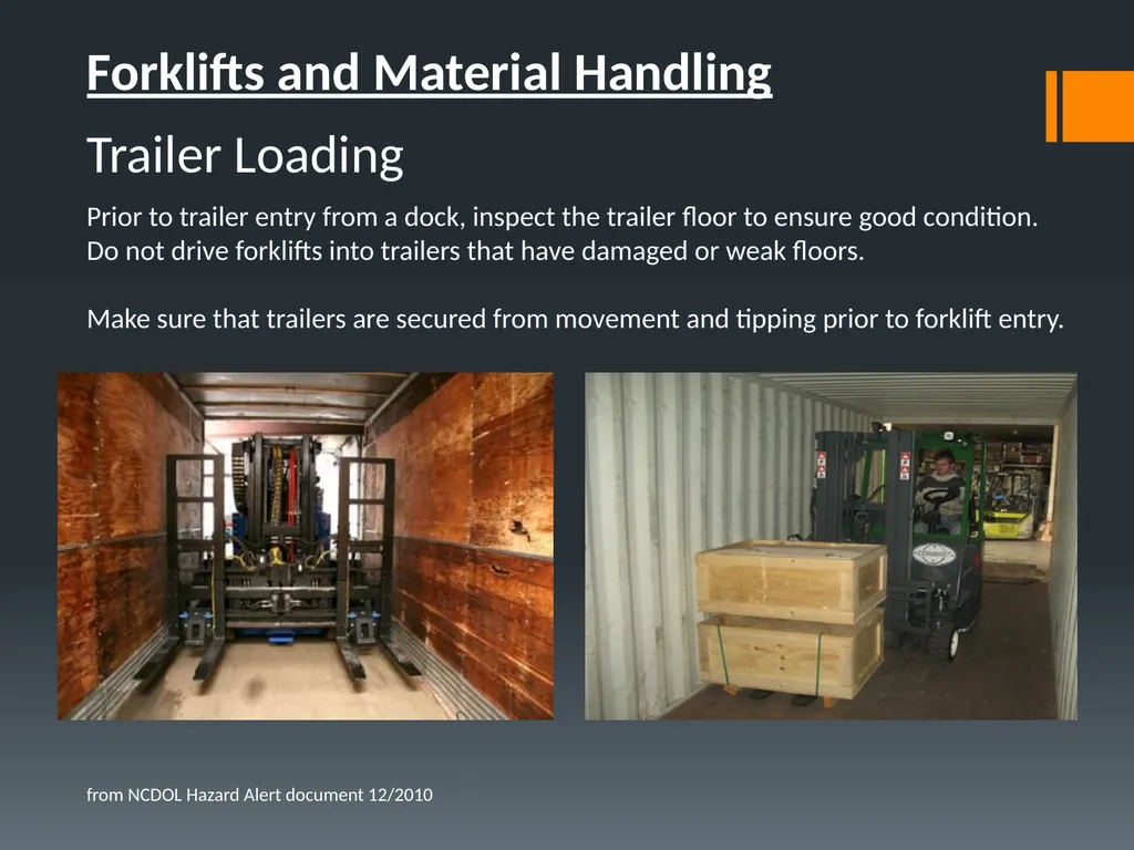 Material Handling This material was produced under - slide 17 of 24
