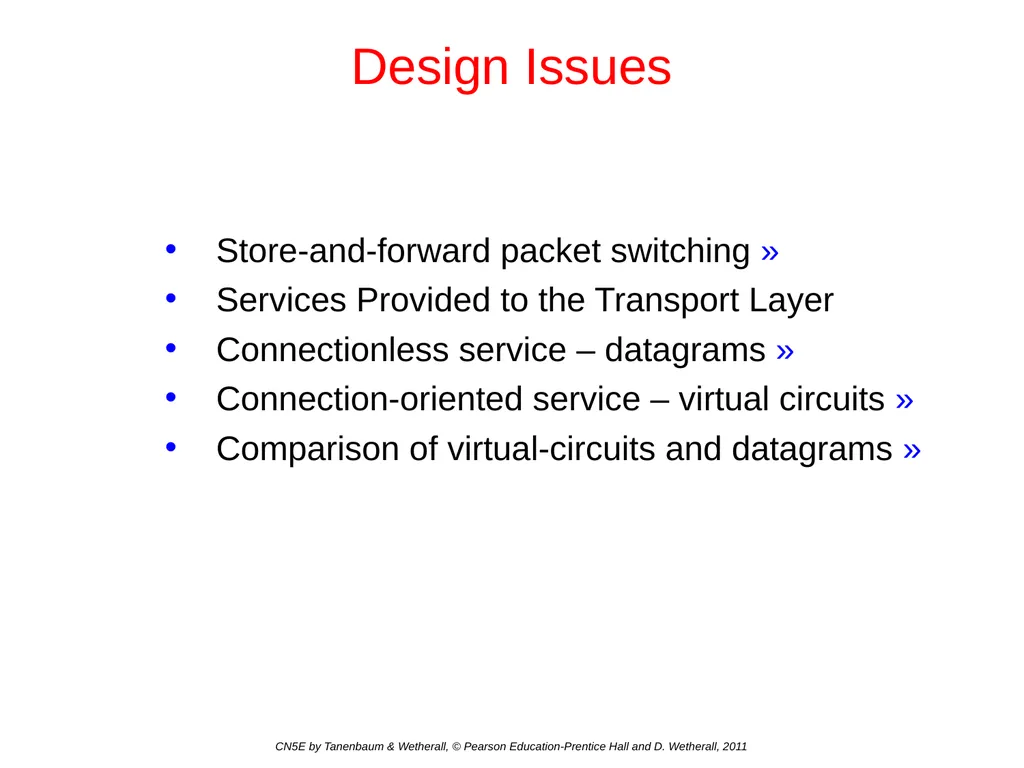 Network Layer Chapter 5 CN5E by Tanenbaum & - slide 4 of 68