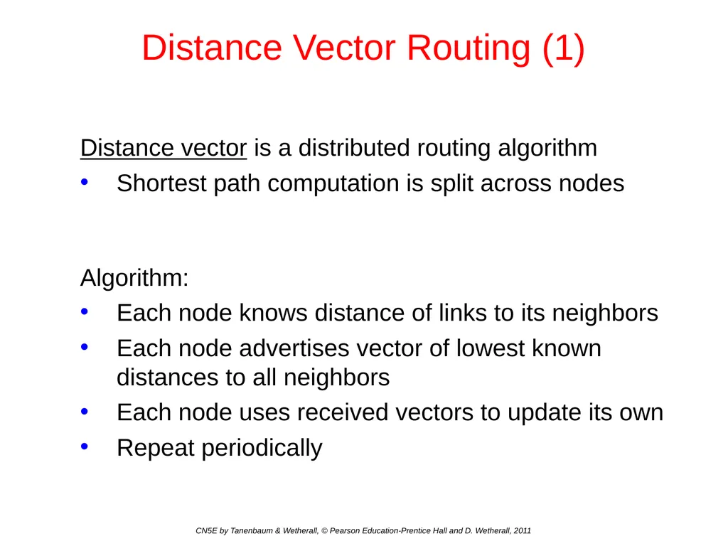Network Layer Chapter 5 CN5E by Tanenbaum & - slide 28 of 68